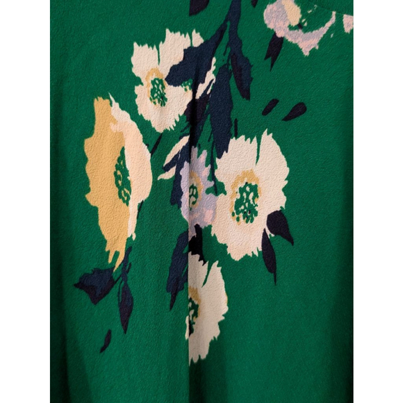 Women's Free People Green Floral Mini Dress Size 0 - Picture 4 of 11